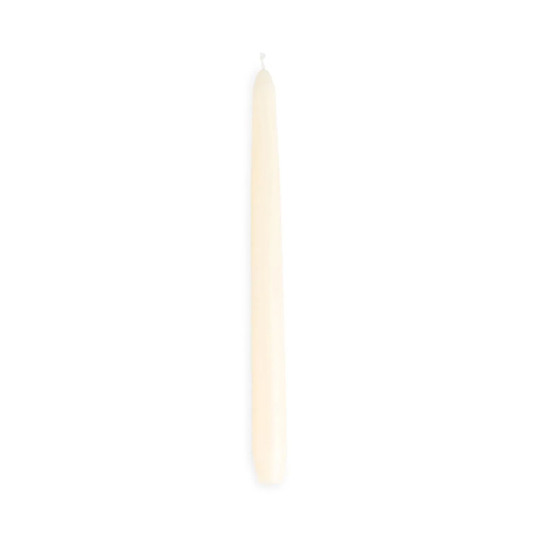 12&quot; Tapered Candle  Ivory