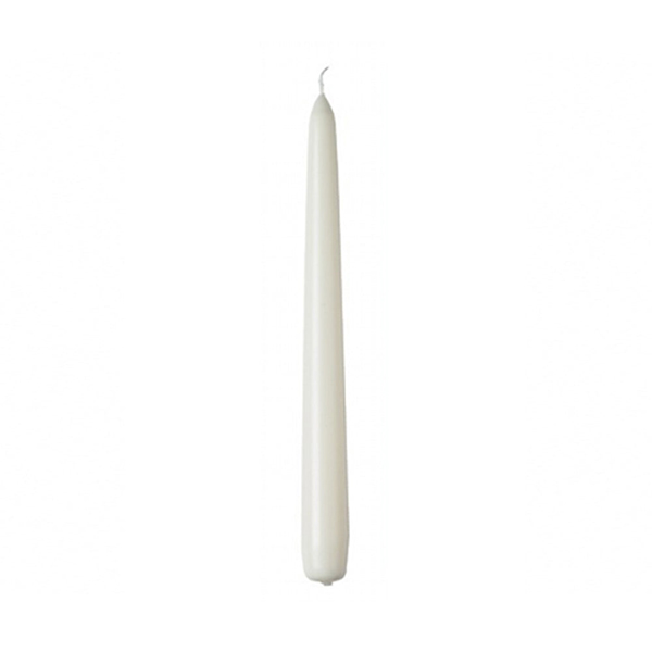 10&quot; Tapered Candle White