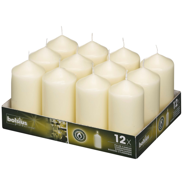 60x120mm Pillar Candle Ivory