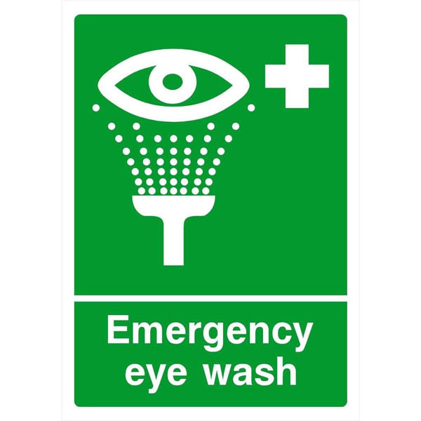 150x100mm Emergency Eye Wash S/A Sign