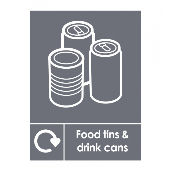 200x150mm Food Tins & Drink Cans Bin