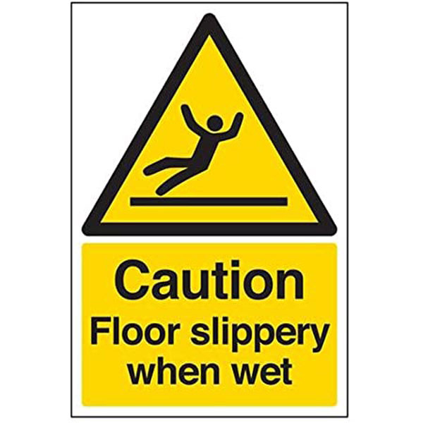 150x200mm Warning Floor Slippery When Wet