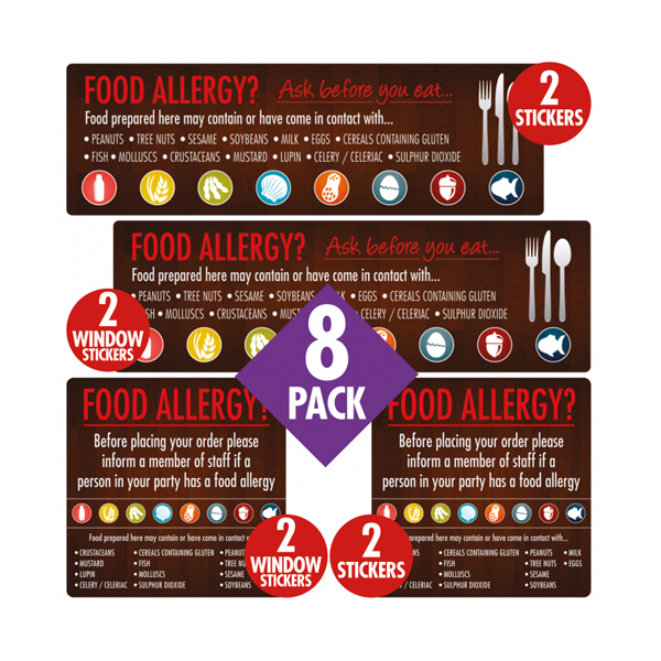 Food Allergy Awareness Catering S/A Sign