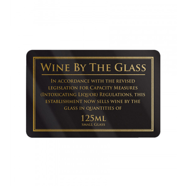 110x170mm 125ml Wine By Glass Rigid