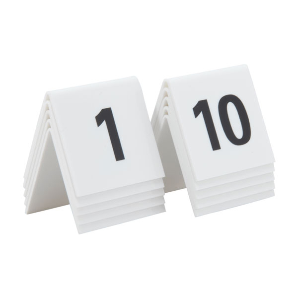 50x50mm Table Top Number Sets 1-10