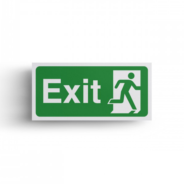 150x300mm Exit Man Right S/A Sign