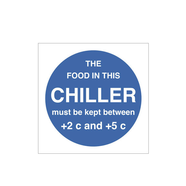 100x100 Chiller Temperature S/A Sign