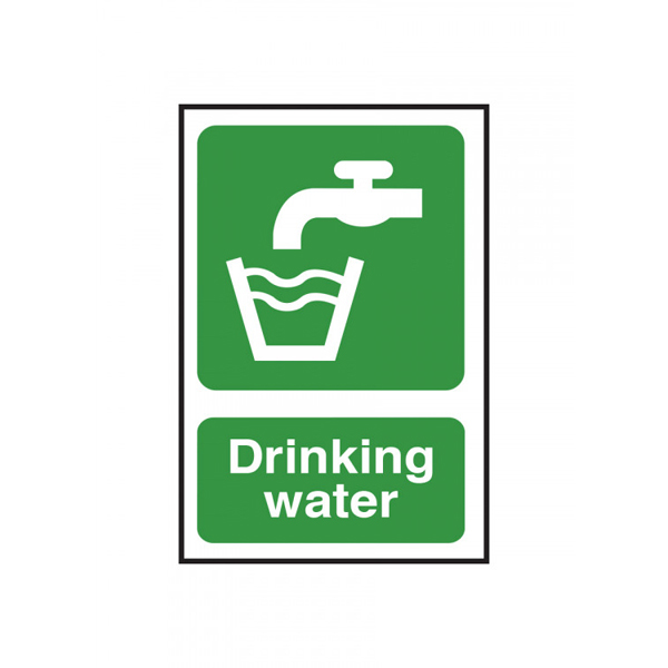 150x100mm Drinking Water S/A Sign