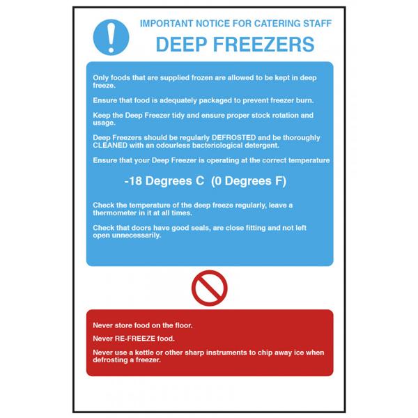 200x280mm Deep Freezer Temperature