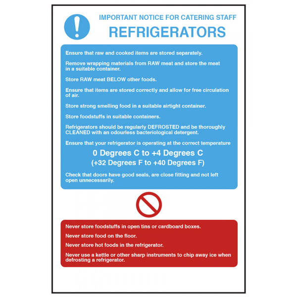 200x280mm Refrigerator Temperature S/A