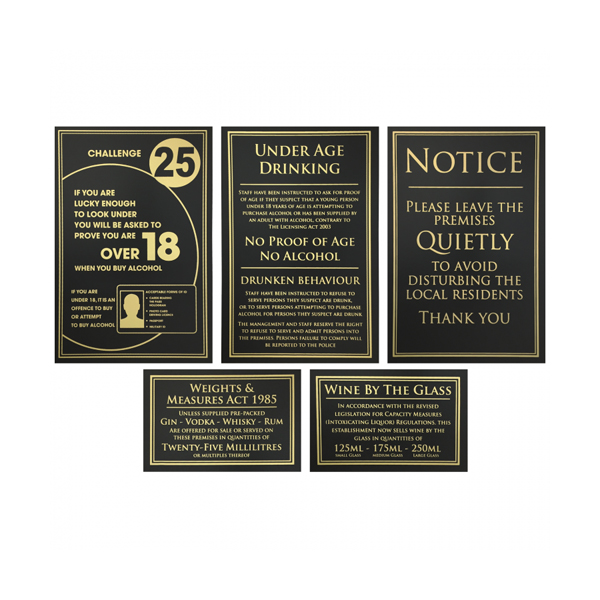 Essential Bar Licensing Sign Pack