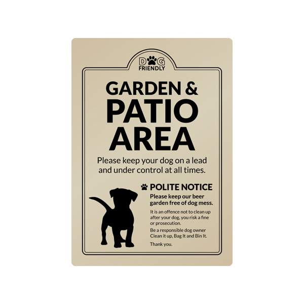 210x297mm Garden & Patio Area Dogs