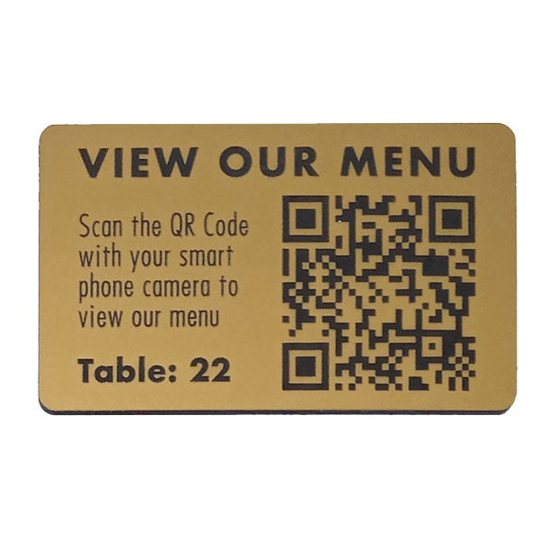 100x160mm Laser Engraved Qr Code Table