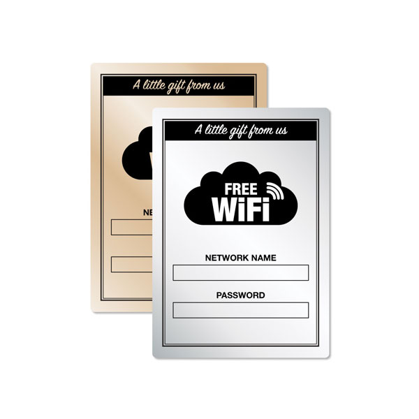 A4 Free Customer Wifi Aluminium Sign