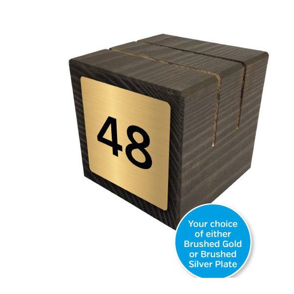 90mm Numbered Wooden Block