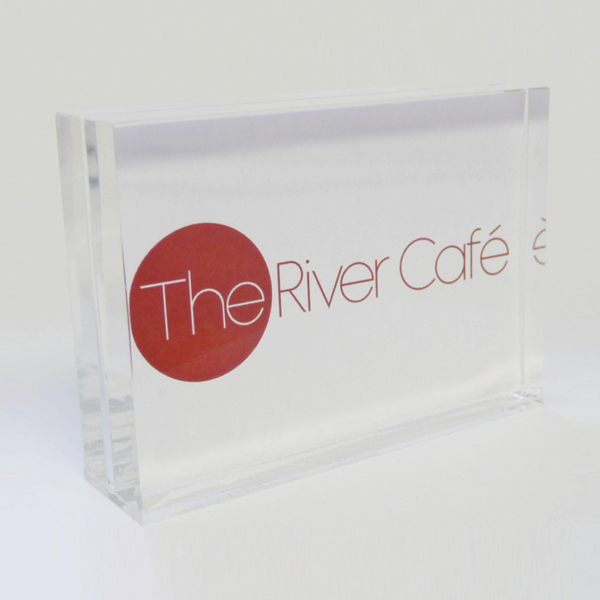 55x80mm 2 Part Acrylic Block Card Holder