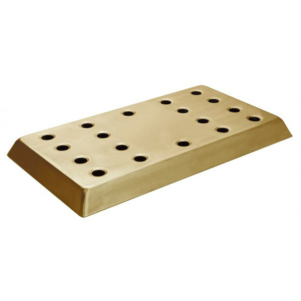 40x22x2.5cm Counter Drip Tray Brass Effect